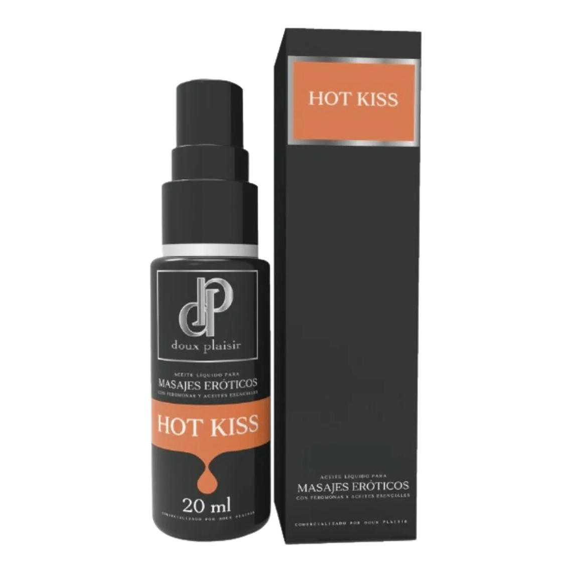 Hot Kiss Aceite Para Masajes Eróticos Licor 20 ml Doux Plaisir 1