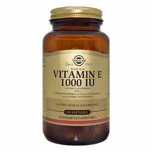 Vitamin E 1000 IU 100 Softgels Solgar