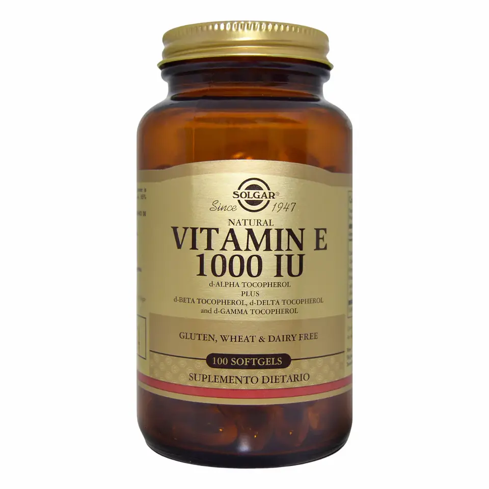 Vitamin E 1000 IU 100 Softgels Solgar 1