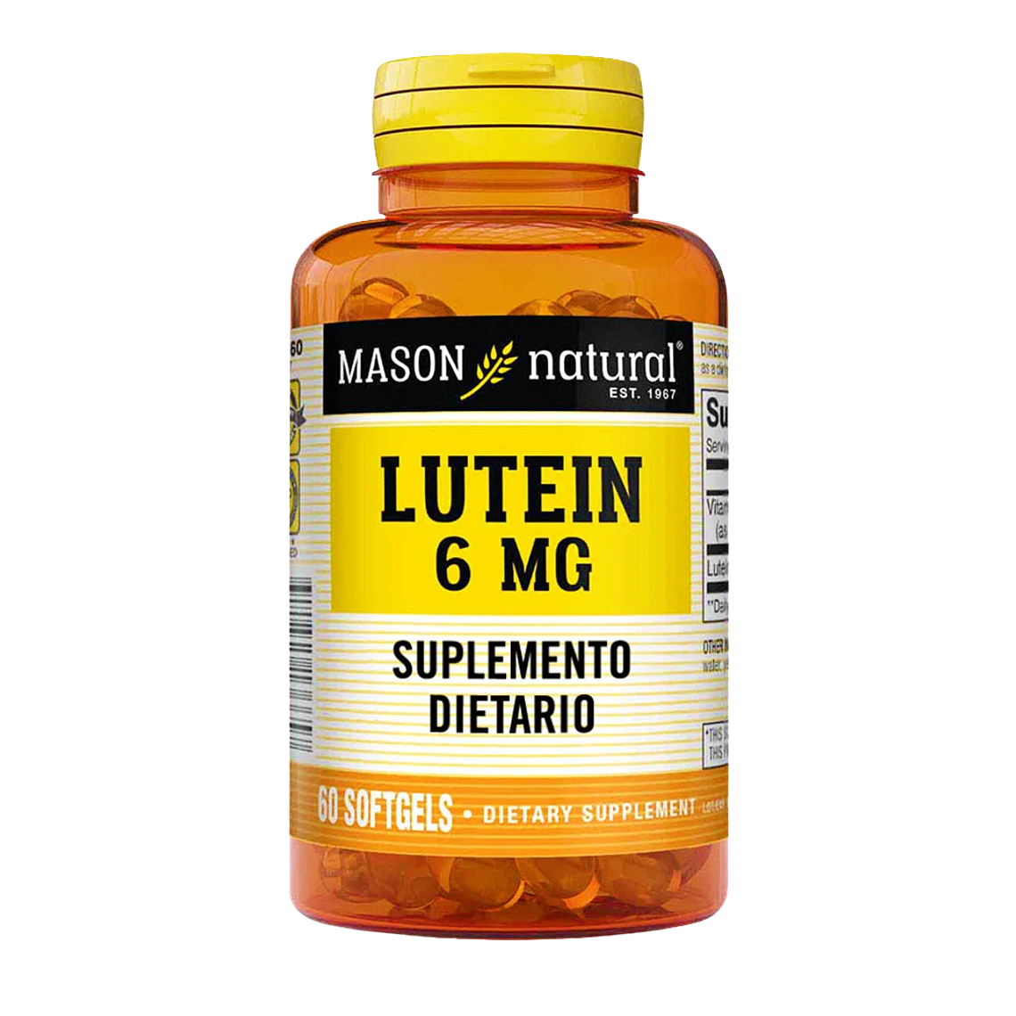 Luteina 6 mg 60 Softgels Mason Natural 1