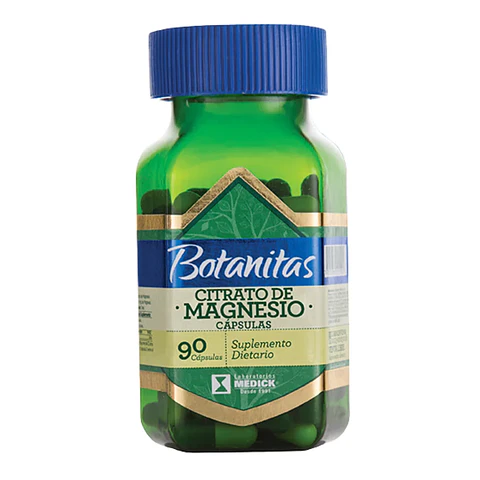 Citrato de Magnesio 90 Cápsulas Botanitas
