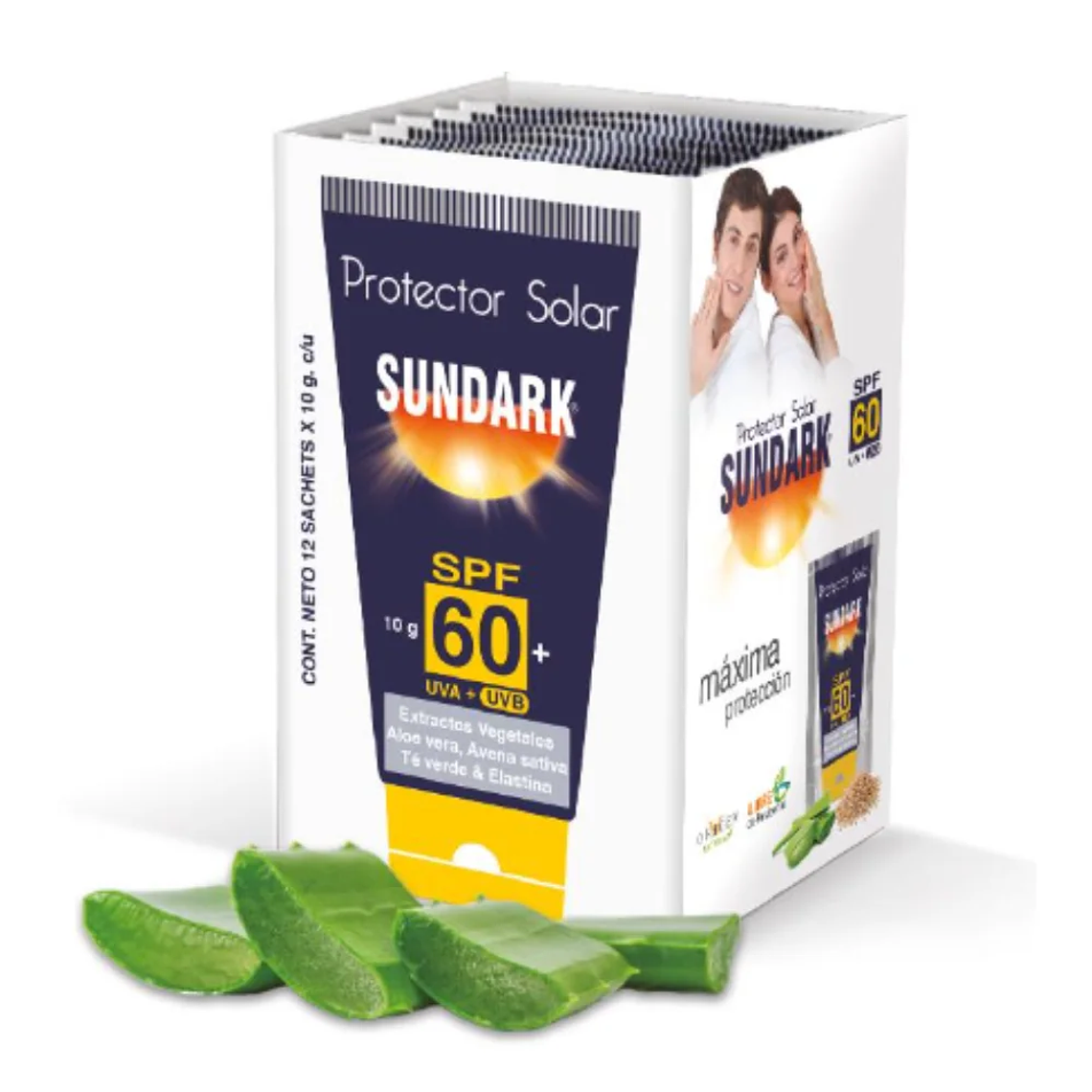 Protector Solar SPF 60 Sundark 120 gr 12 Sachets 1