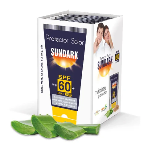 Protector Solar SPF 60 Sundark 120 gr 12 Sachets