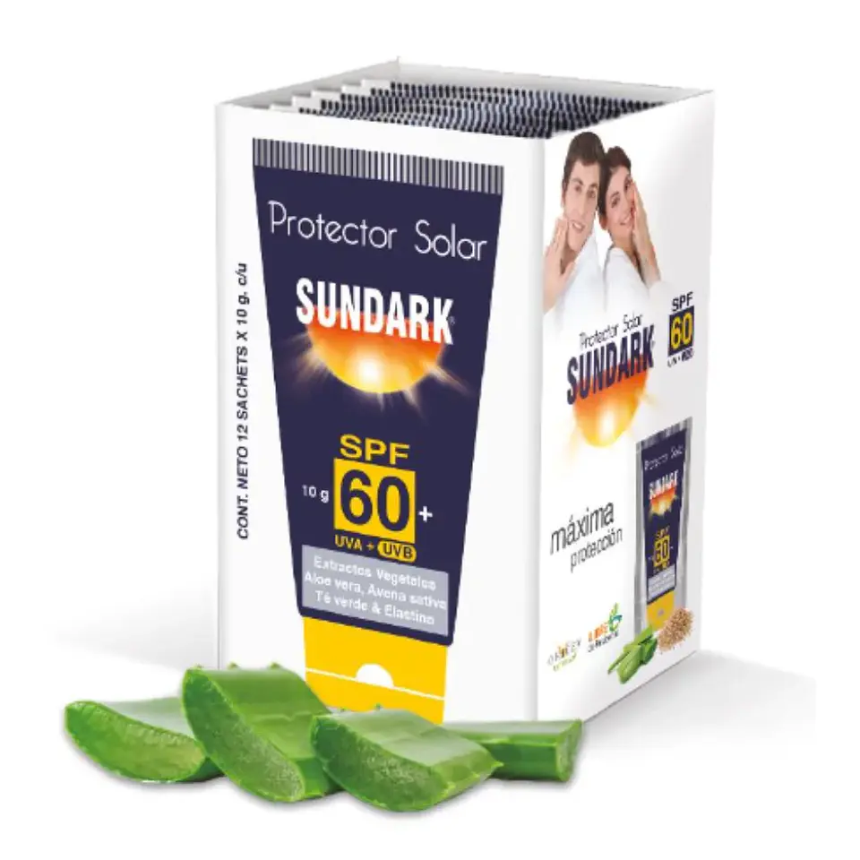 Protector Solar SPF 60 Sundark 120 gr 12 Sachets 1