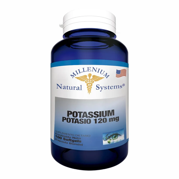 Potassium 120 mg 100 Softgels Natural Systems 1