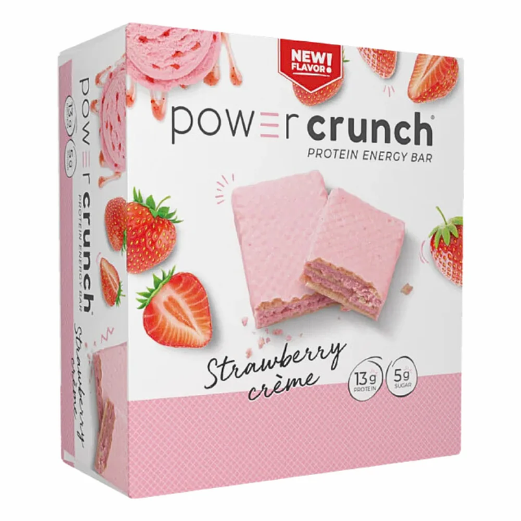 Power Crunch Galleta de Proteína Crema de Fresa Caja 12 Unidades 1