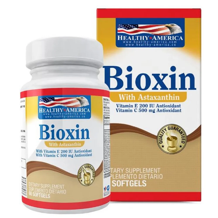 Bioxin with Astaxantin 60 Softgels Healthy America 1