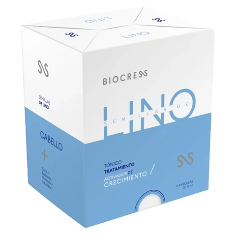 Semillas de Lino Tratamiento 12 Ampollas Bio Cress 10