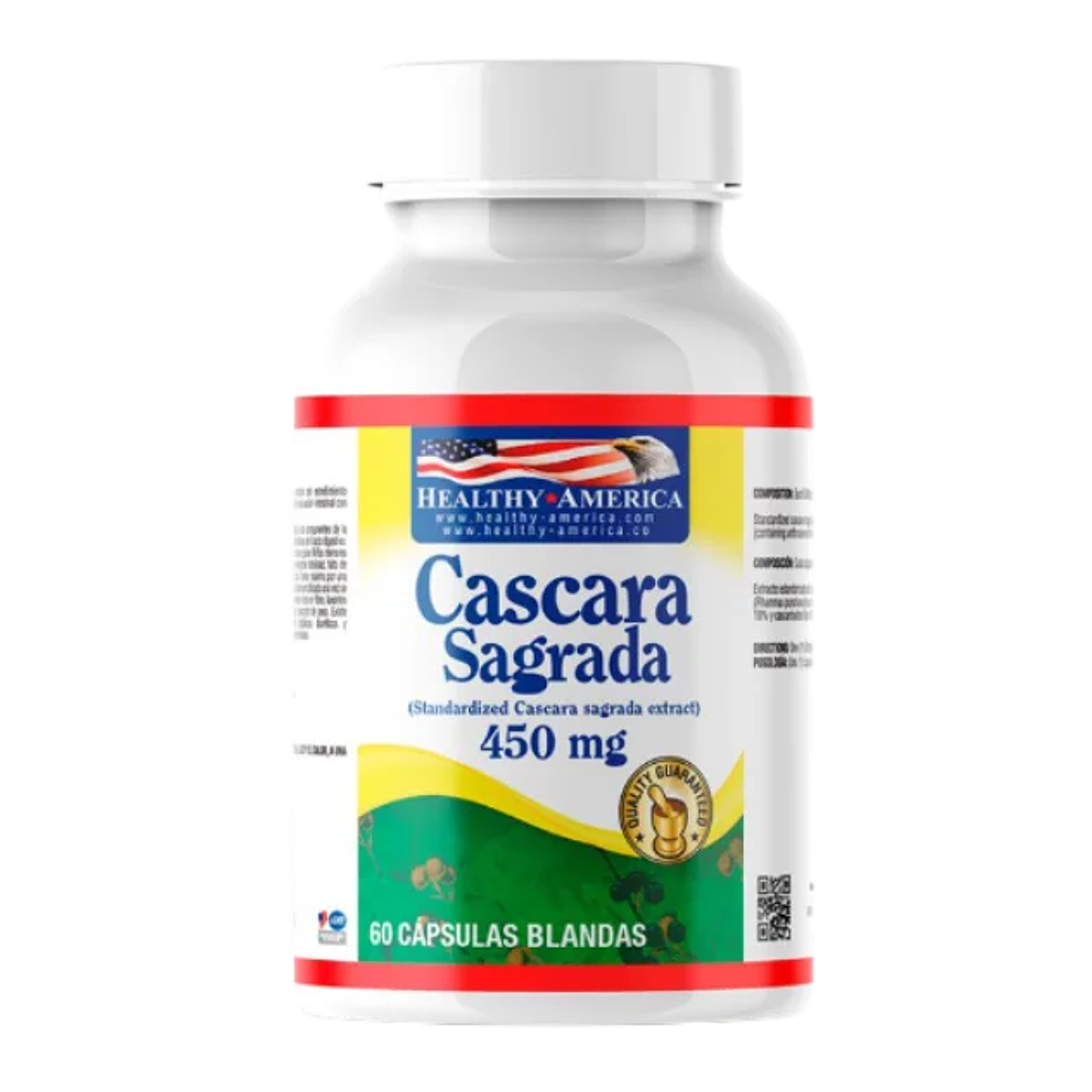 Cascara Sagrada Healthy America 60 Cápsulas 1