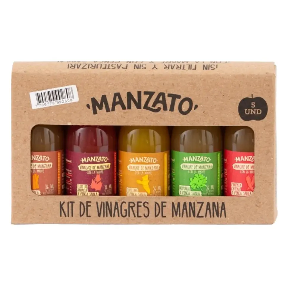 Kit Vinagres Manzato 5 Unidades 56 ml 1