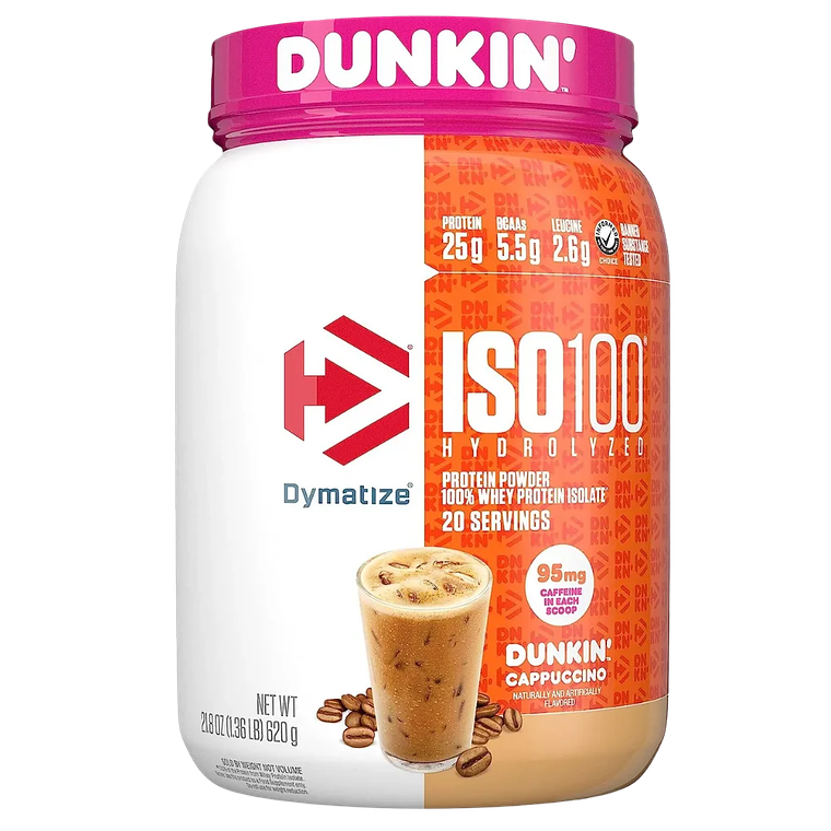 Iso 100 1.4 lbs Dunkin Cappuccino Dymatize  1
