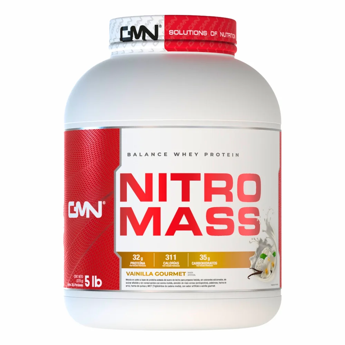 Nitro Mass Sabor Vainilla 5 lb GMN 1