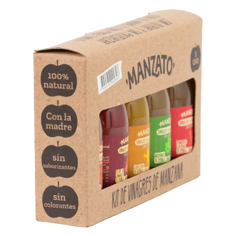 Kit Vinagres Manzato 5 Unidades 56 ml