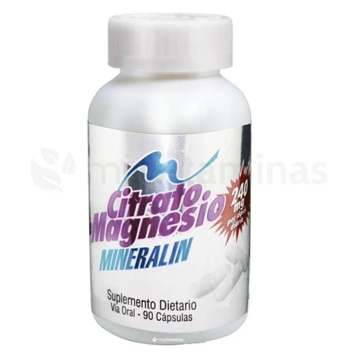 Citrato de Magnesio 90 Cápsulas Mineralin 1