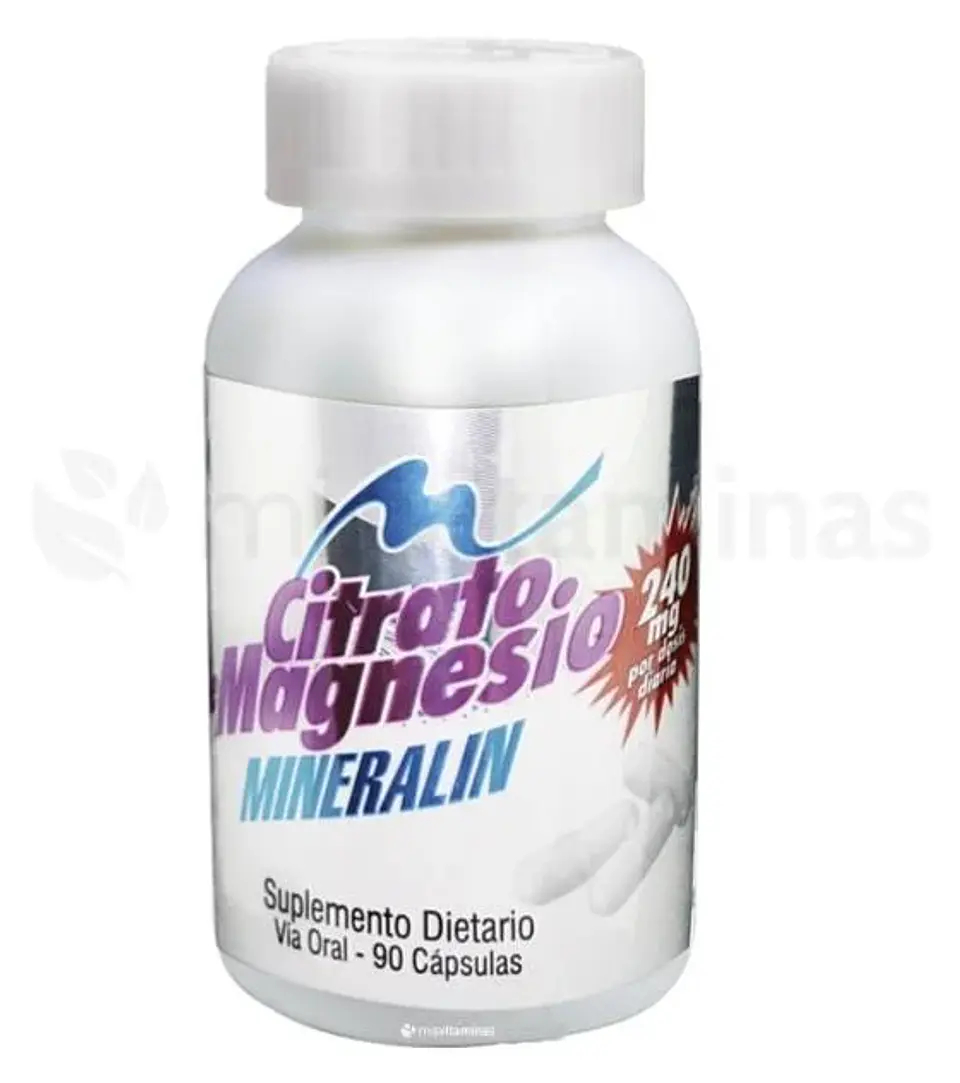 Citrato de Magnesio 90 Cápsulas Mineralin 1