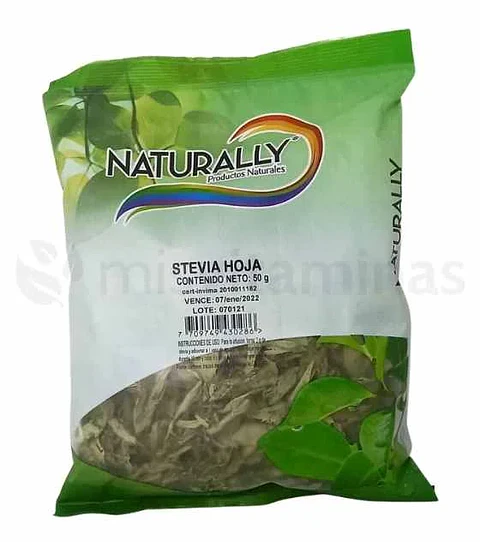 Stevia en Hoja 50 gramos Naturally 
