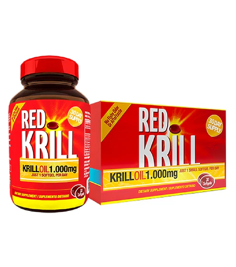 Red Krill 0il 1000 mg 30 Softgels Healthy America