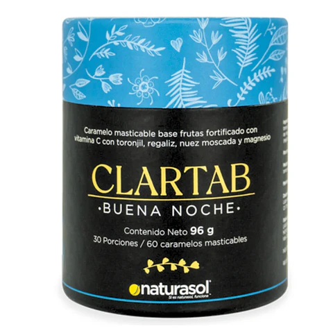 Clartab Buena Noche 60 Caramelos Masticables Naturasol