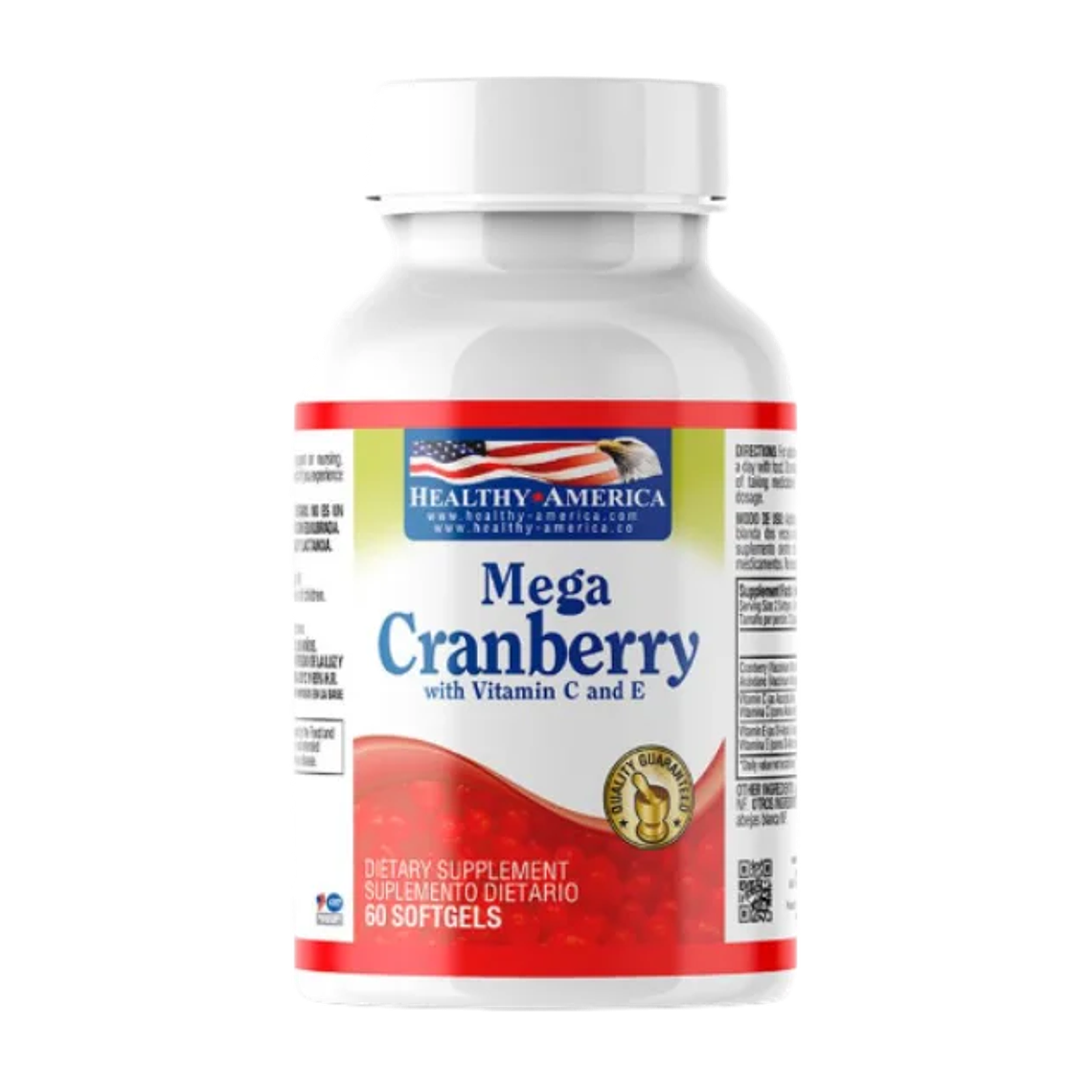 Mega Cranberry 60 softgels Healthy America 1