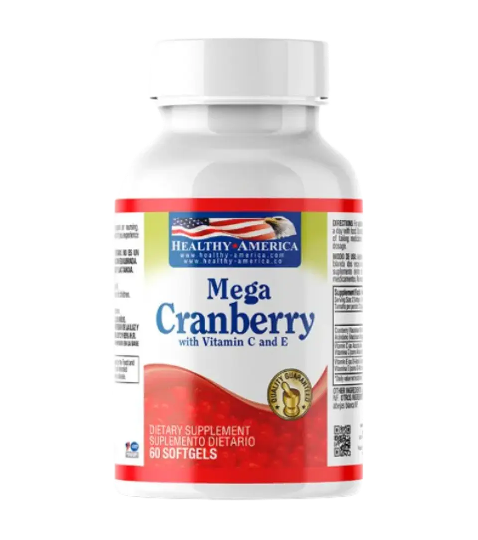 Mega Cranberry 60 softgels Healthy America 1