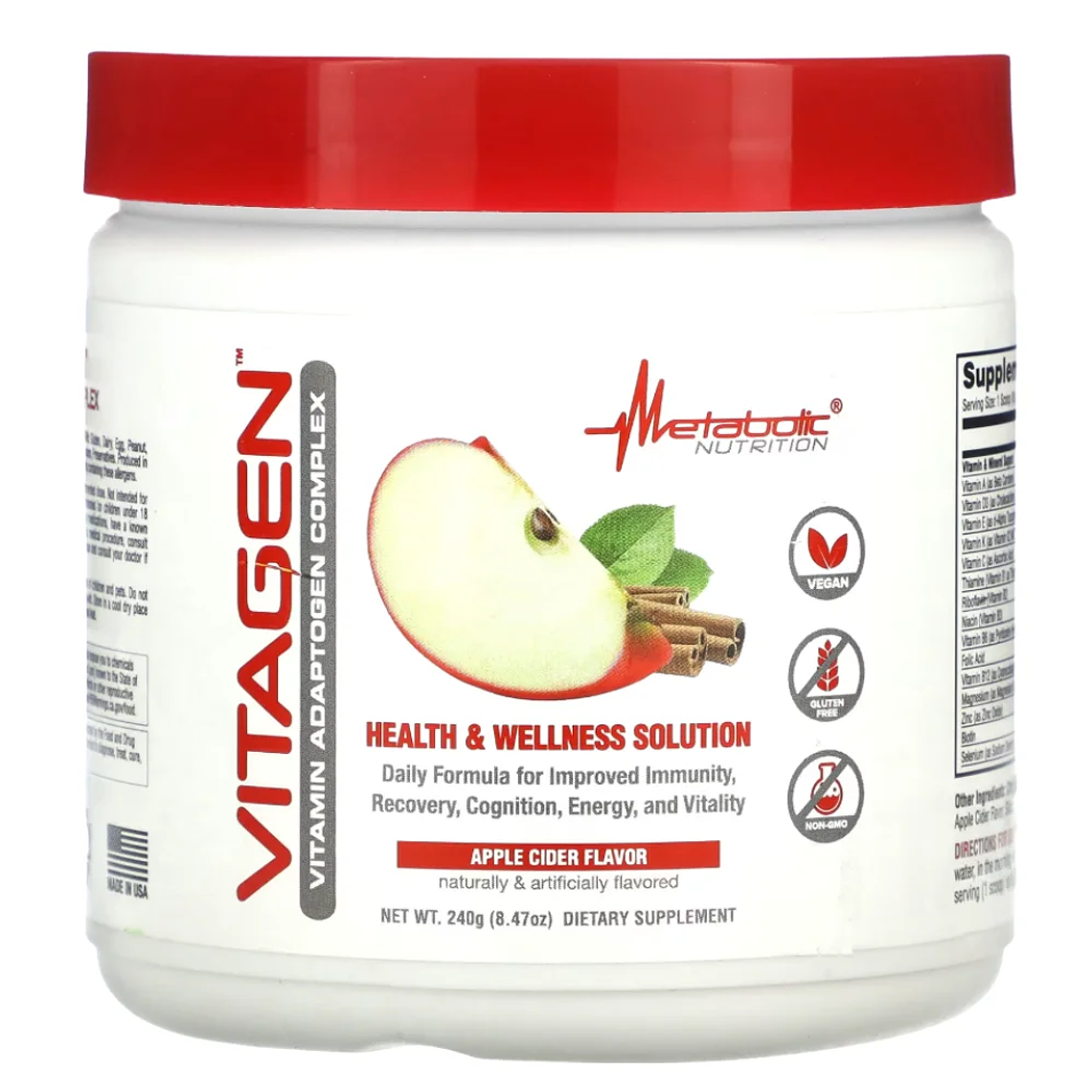 Vitagen Multivitamínico 240 g Metabolic 1