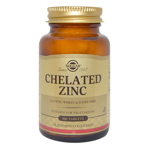 Chelated Zinc 100 Tabletas Solgar