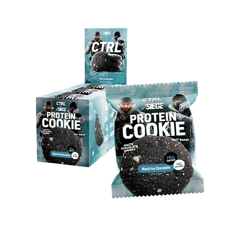 Protein cookie Black ice chocolate Caja x 12 unidades CTRL Galleta de Proteina 