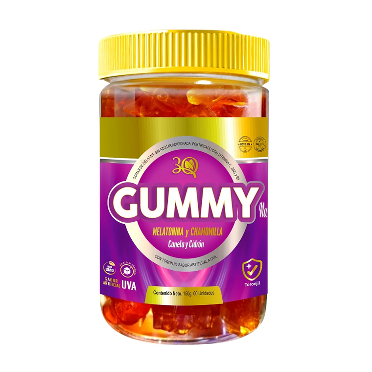 Gummy Melatonina y Chamomilla 60 Gomas 3Q 1