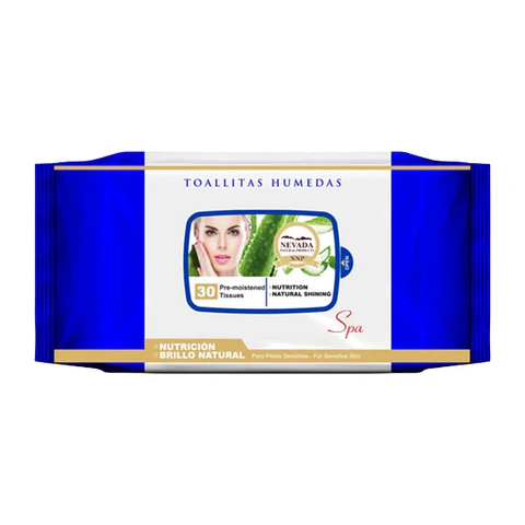 Toallitas Húmedas Aloe Vera Nutrición 30 Unidades Nevada