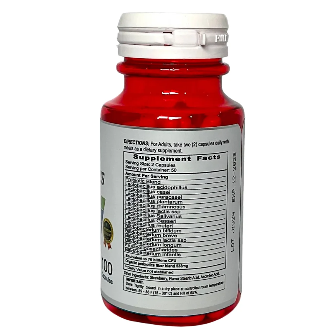 Probiotics & Prebiotics 70 Billon 100 Cápsulas Natural Wealth 2