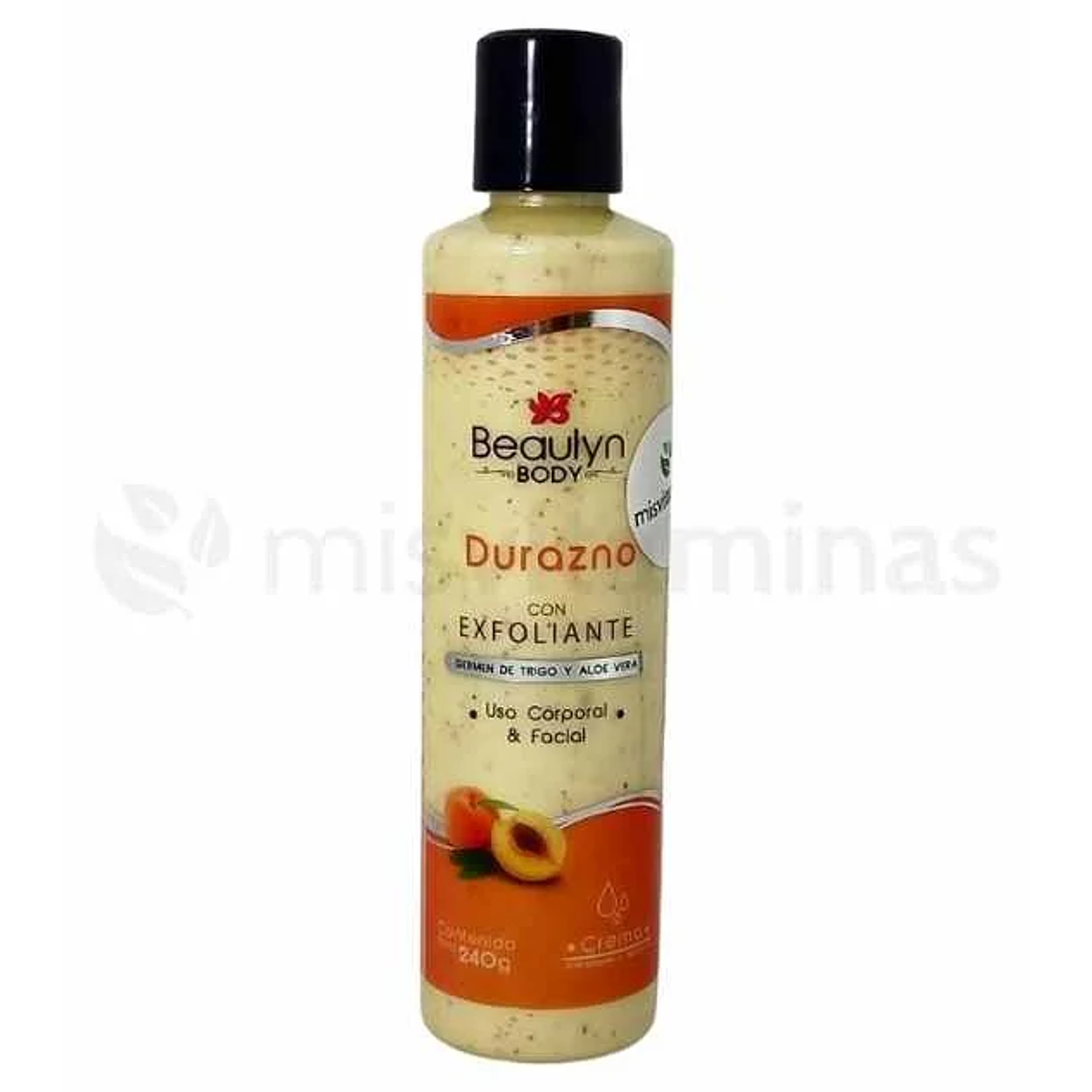 Crema de Durazno con Exfoliante 240 g Beaulyn 1