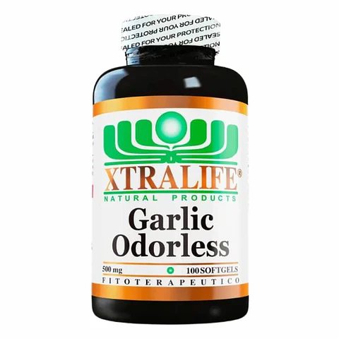 Garlic Odorless 500 mg 100 Softgels Xtralife 