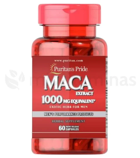 Maca 1000 mg 60 Cápsulas Puritan's Pride
