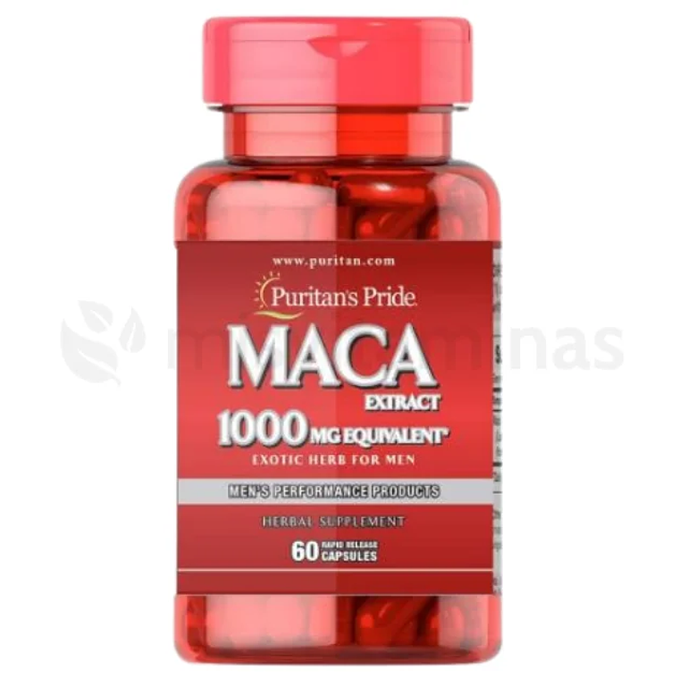 Maca 1000 mg 60 Cápsulas Puritan's Pride 1