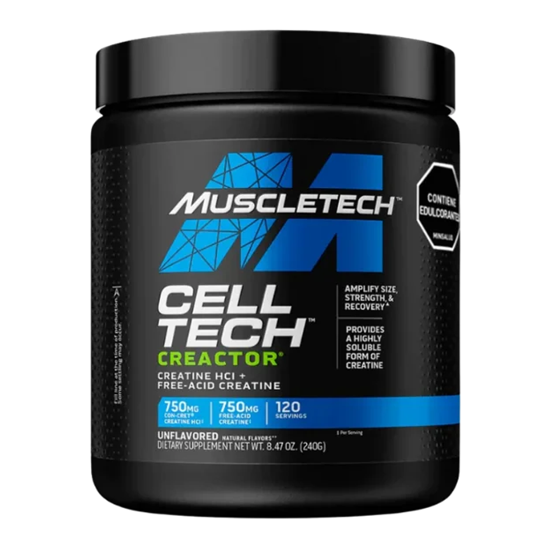 Cell Tech Creactor Muscletech 240 gramos 120 servicios 1