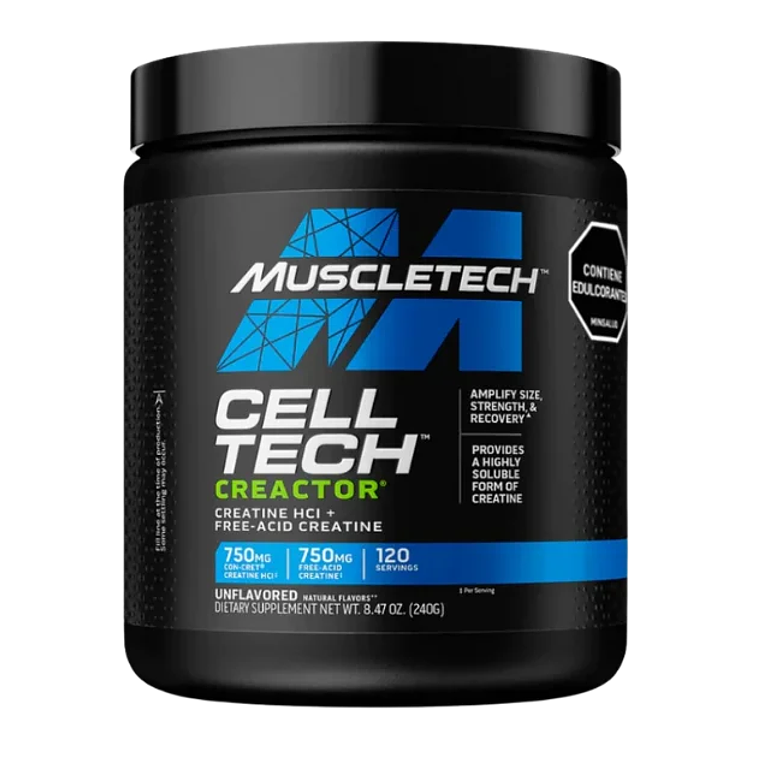 Cell Tech Creactor Muscletech 240 gramos 120 servicios 1