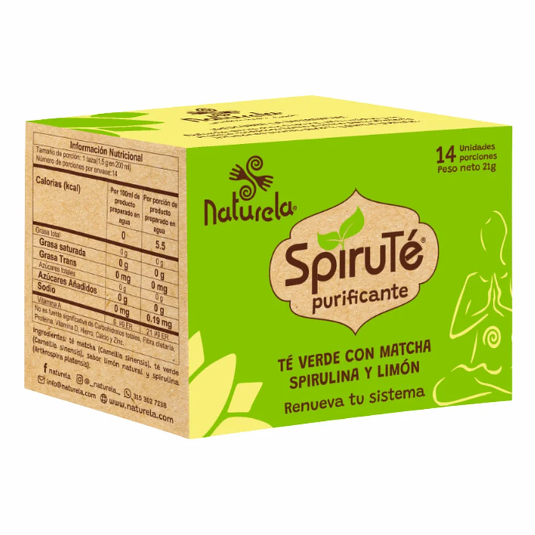 Siruté Té Verde Purificante 14 tizanas Naturela 1