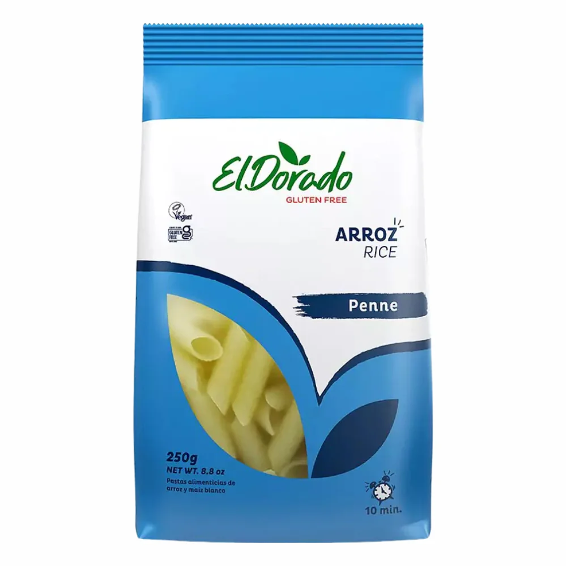 Pasta de Arroz Penne 250 gr El Dorado 1