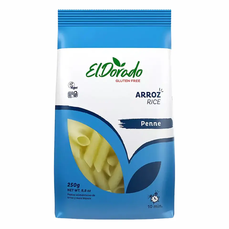 Pasta de Arroz Penne 250 gr El Dorado 1