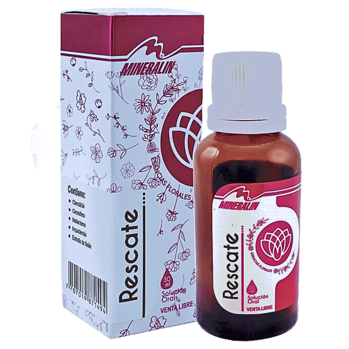 Rescate Esencia Floral 30 ml Mineralin 1