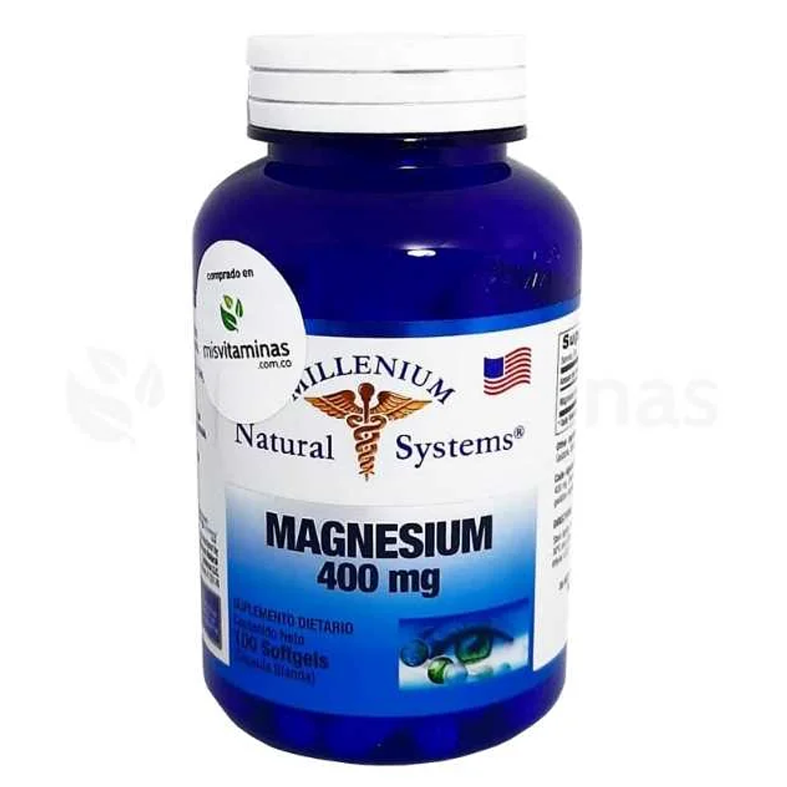 Magnesium 400 mg Natural Systems 100 Softgels 1