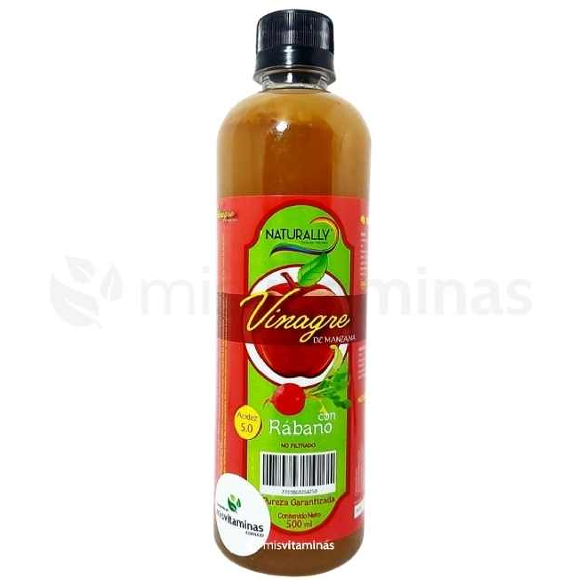 Vinagre de Manzana con Rábano 500 ml Naturally 1