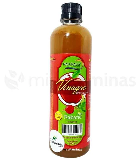 Vinagre de Manzana con Rábano 500 ml Naturally