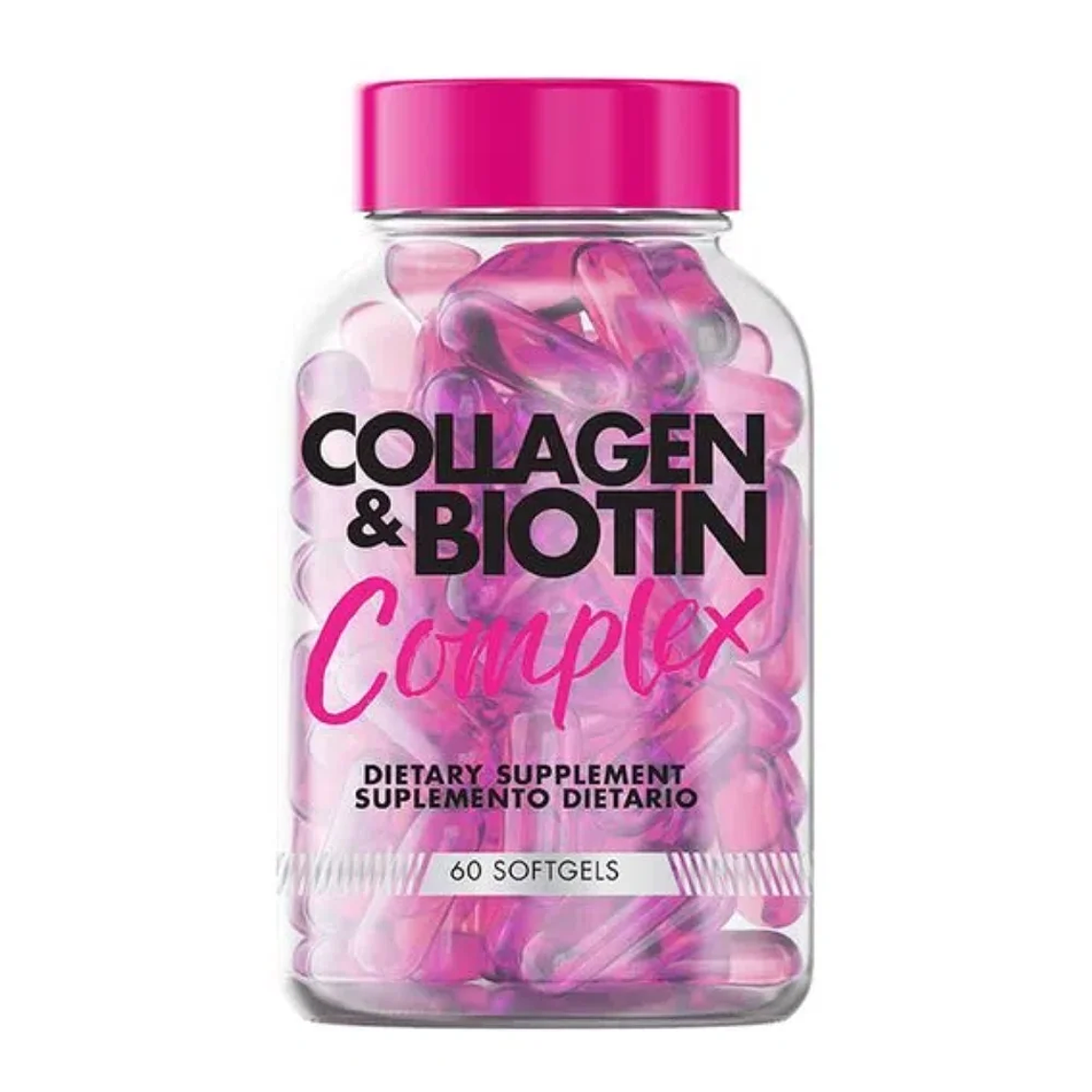 Colageno y Biotina Complex 60 softgels Healthy America 1