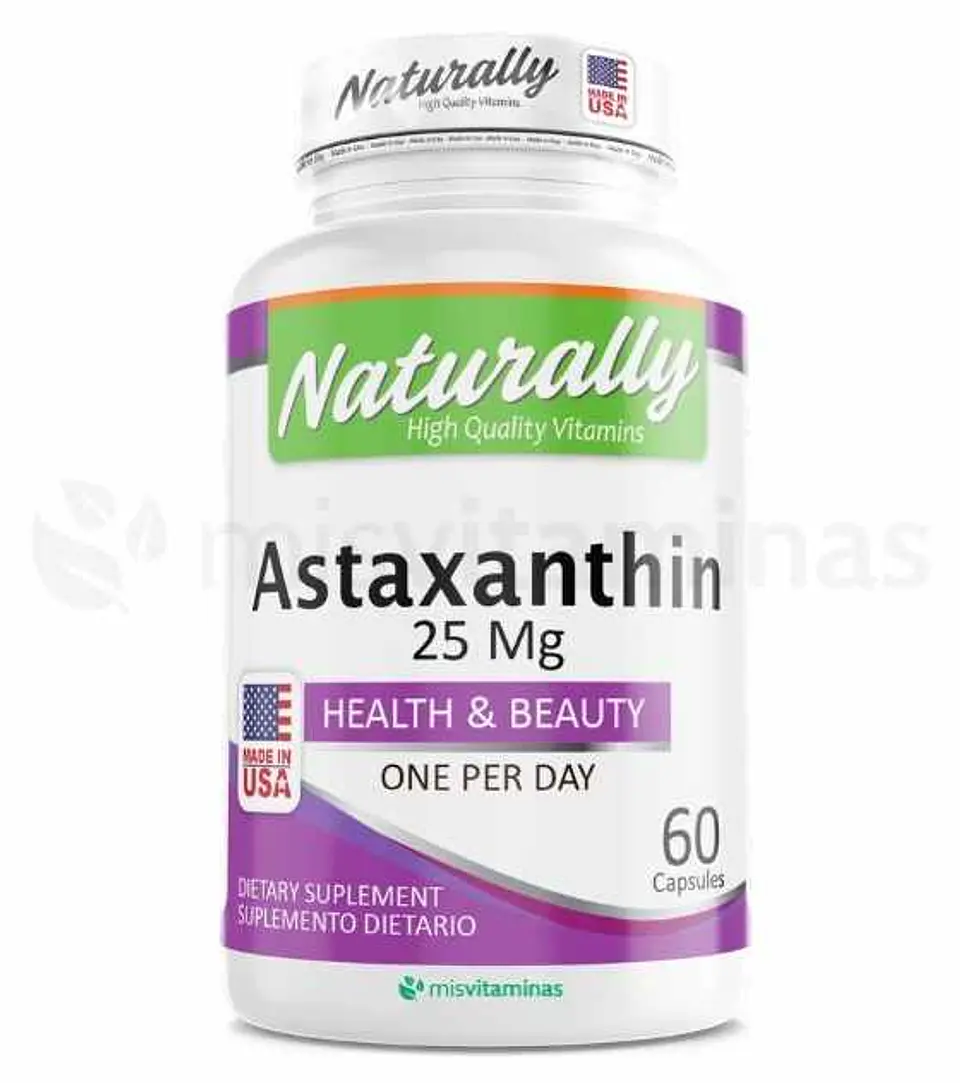 Astaxanthin 25 mg 60 Cápsulas 1
