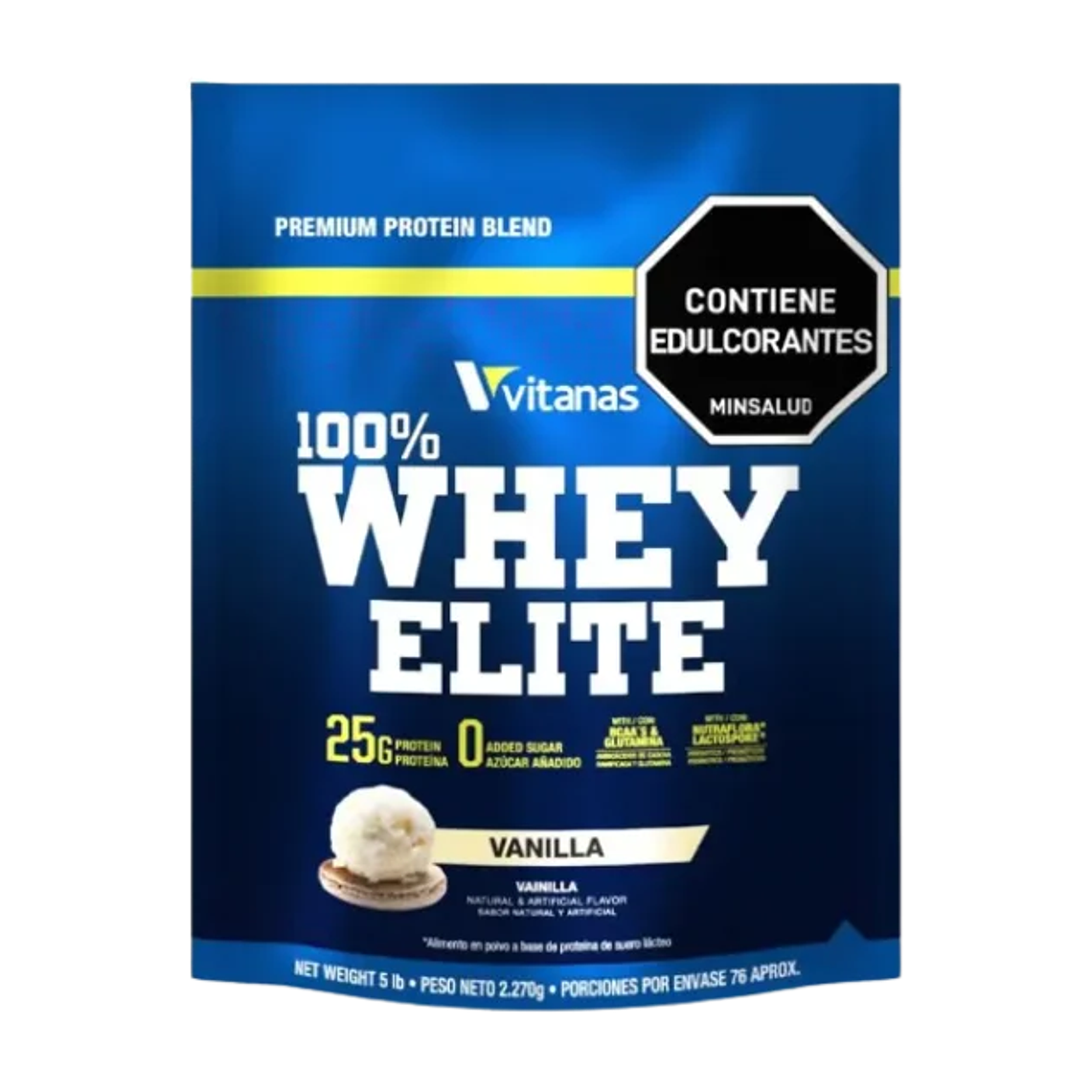 Whey Elite 5 Libras Vainilla Vitanas  1