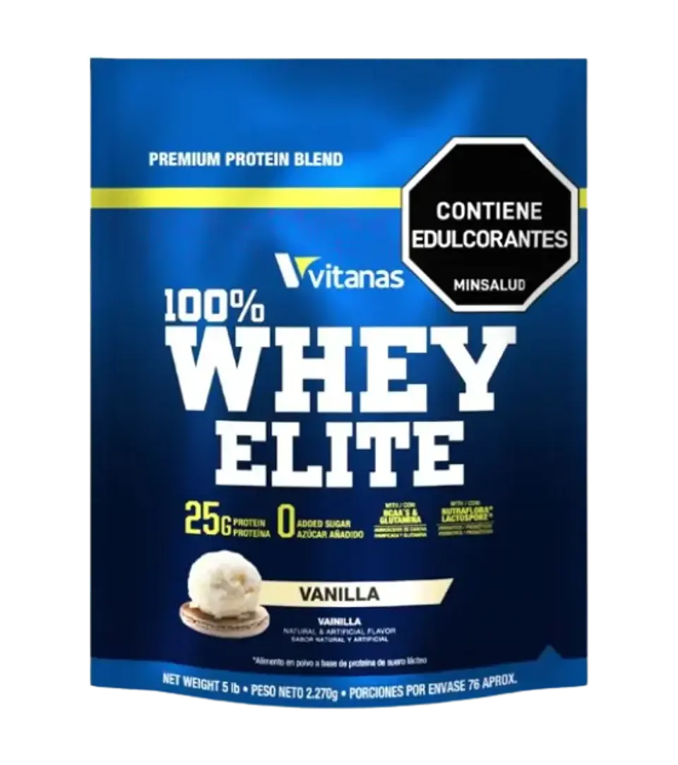 Whey Elite 5 Libras Vainilla Vitanas  1