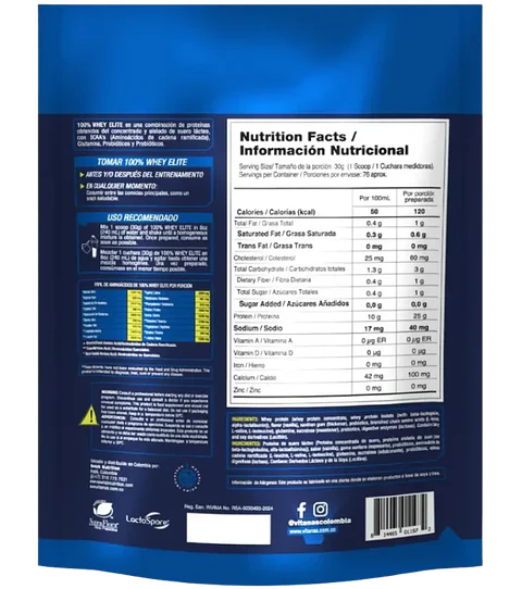 Whey Elite 5 Libras Vainilla Vitanas 