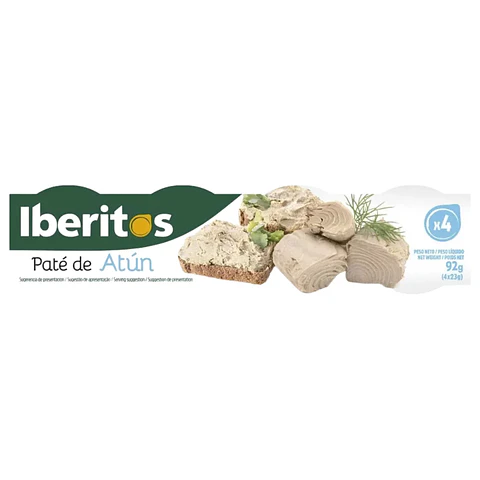 Paté de Atún para Untar 4 Unidades Iberitos