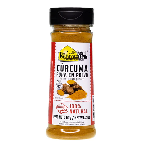 Cúrcuma Polvo Puro Karavansay 60 gramos